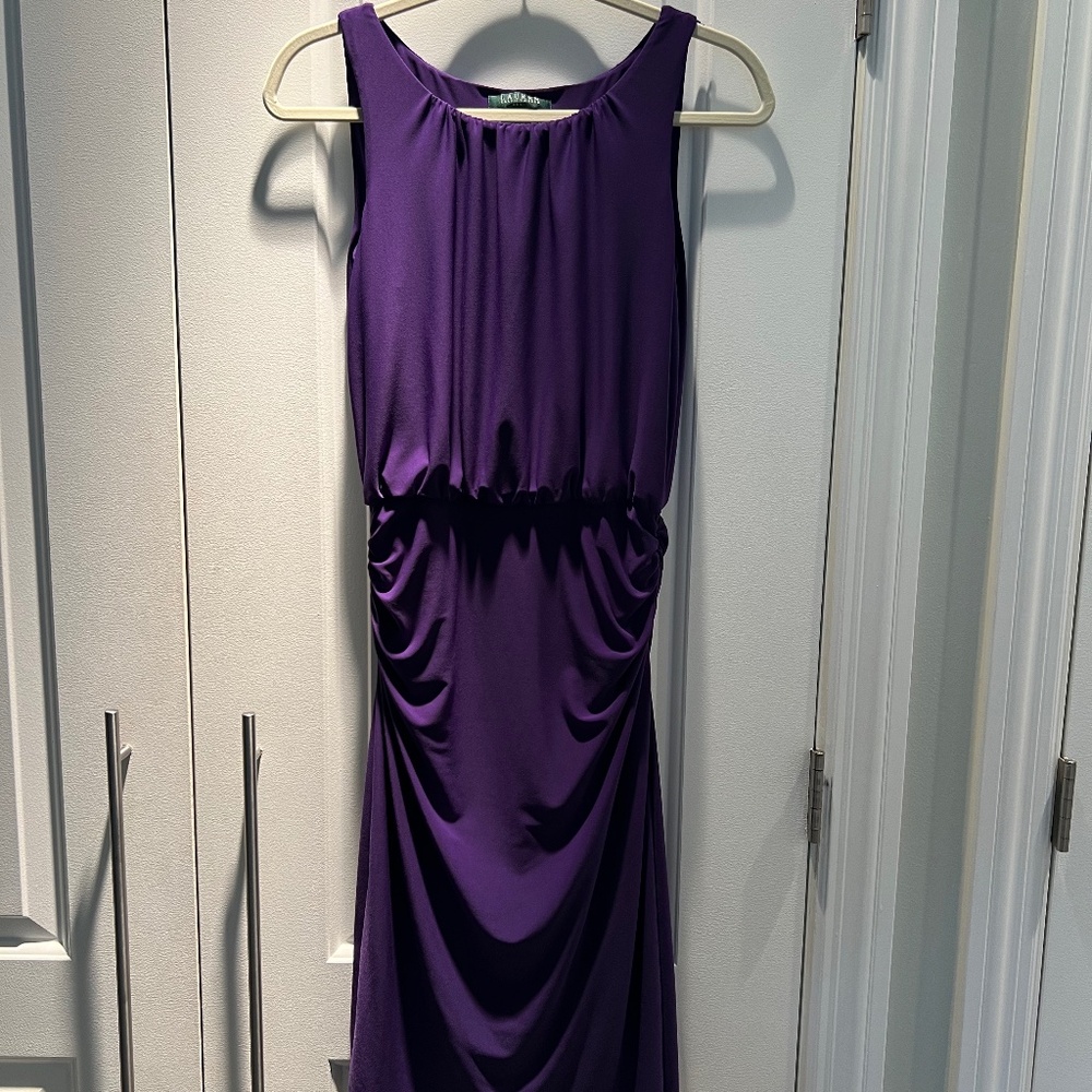 Ralph Lauren Sleeveless Purple Dress